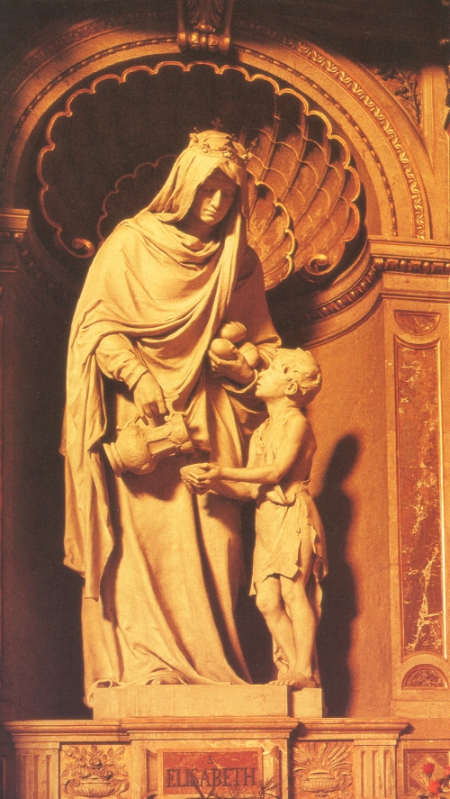 Szent Erzsébet szobra a budapesti Szent István bazilikában