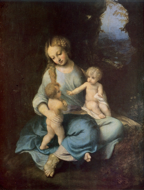 Szűz Mária a gyermek Jézussal és Keresztelő Szent Jánossal
