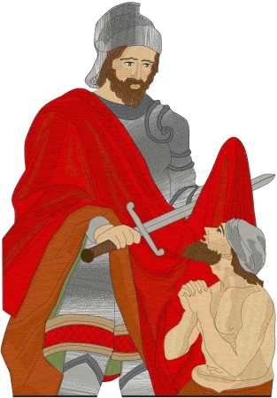 Szent Márton átadja ruháját a didergő koldusnak