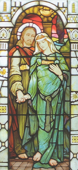 Jézus Urunk és Mária Magdala - Kilmore Church Dervaig Mull sziget, Skócia