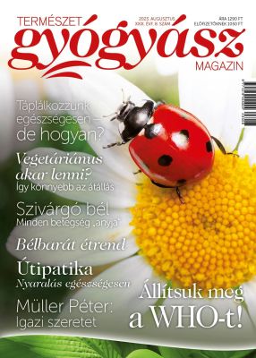 Megjelent a Természetgyógyász magazin augusztusi számában: