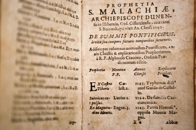 A próféciák első oldala, az 1680-as német kiadásban