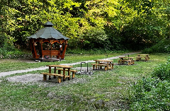 Dömös - Rám-völgy - Szent liget ápolása Szűz Mária jelenésének helyén