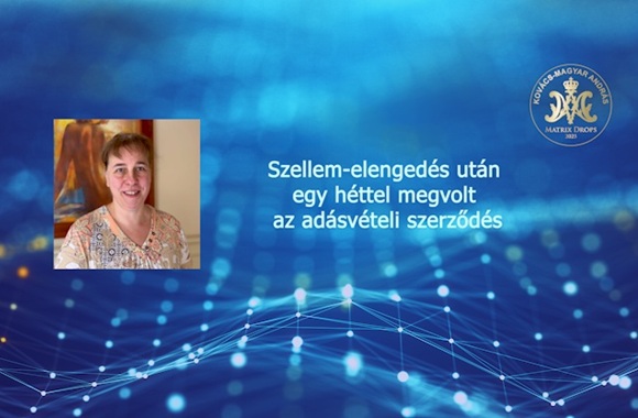 Szellem-elengedés után egy héttel megvolt az adásvételi szerződés